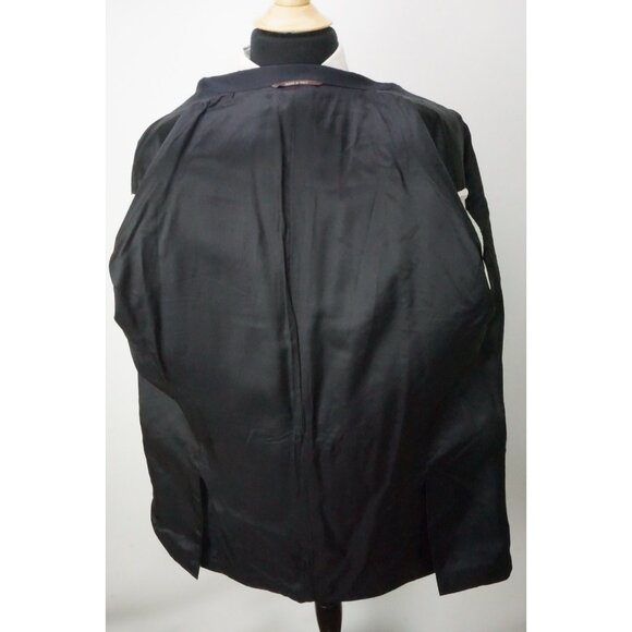 Canali CURRENT Navy Blue 100% Wool 2 Pc Suit Jacket Pants Sz 50L US 60L EU - Picture 7 of 11